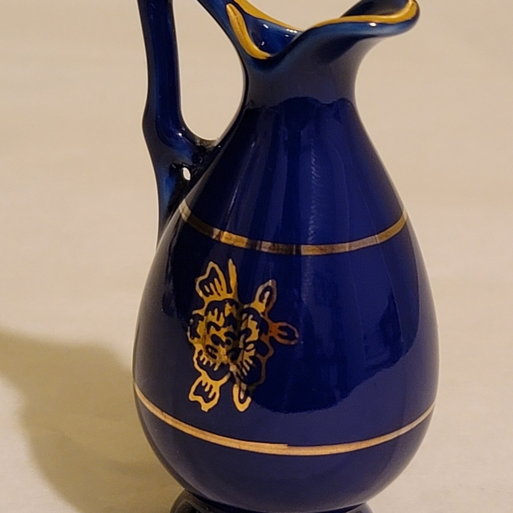 Vintage Papel Navy Blue Vase